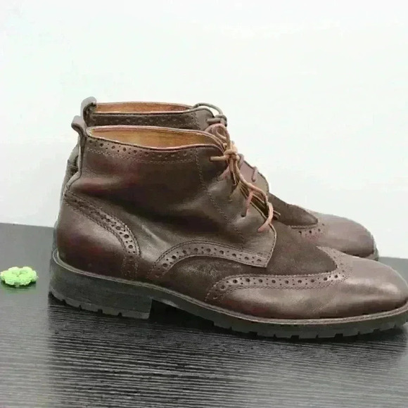 Florsheim Limited Men's Brown Leather Wingtip Boot - Picture 6 of 11